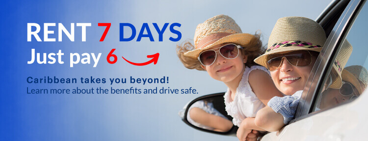 Rent for 7 days and only pay 6